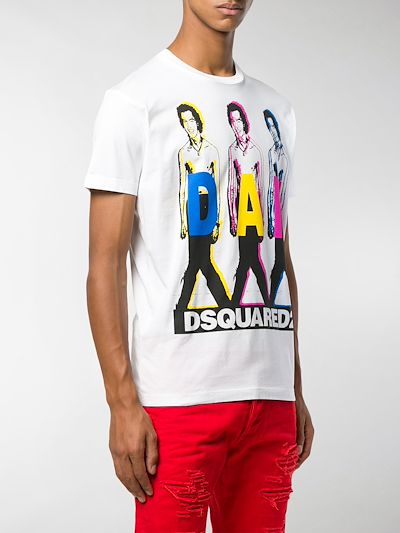 Dsquared2 Dan print T-shirt white | MODES