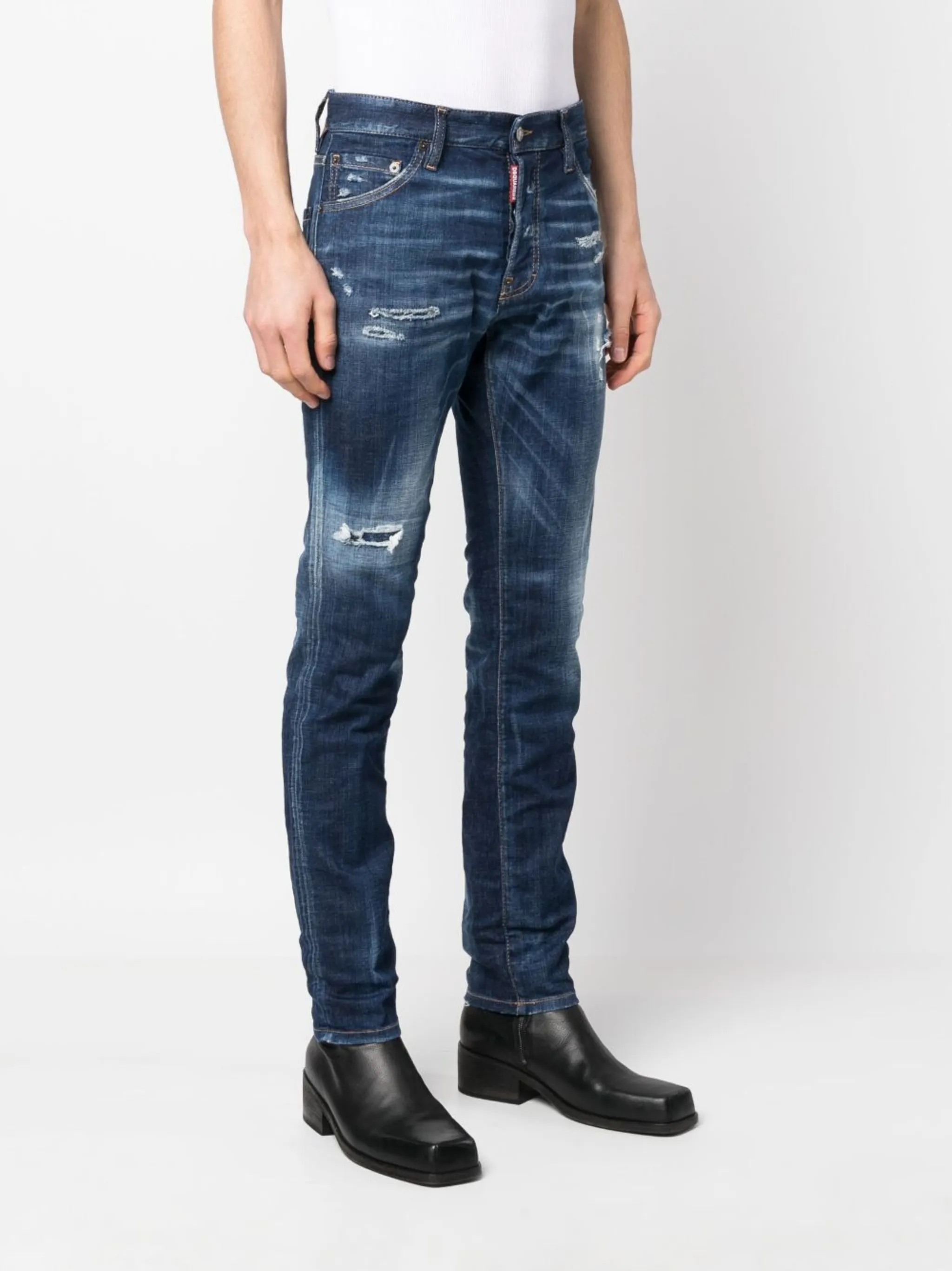 DSQUARED2 distressed slim-fit denim jeans | Eraldo.com FR DSQUARED2 distressed slim-fit denim jeans | Eraldo.com FR