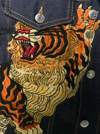 tiger denim jacket