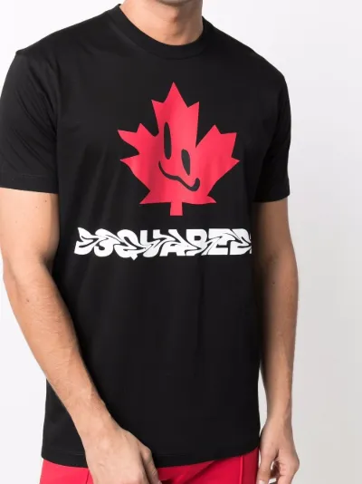 face maple leaf T-shirt | Dsquared2 