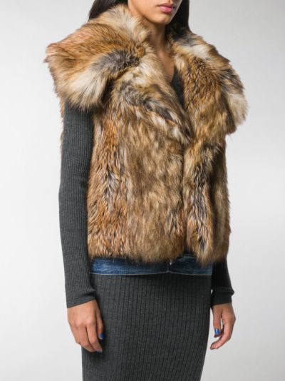 fur faux vest