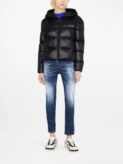 DSQUARED2 feather down puffer jacket Eraldo TL