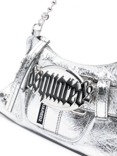 D SQUARED2【関税送料込】 Gothic Logoレザーベルテッドクラッチ Gothic Dsquared2 Belt Clutch
