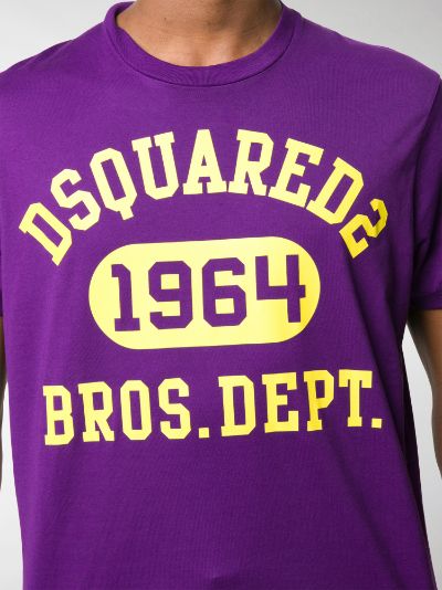 dsquared2 printed crew neck t shirt