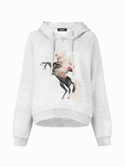 Horse print cheap hoodie