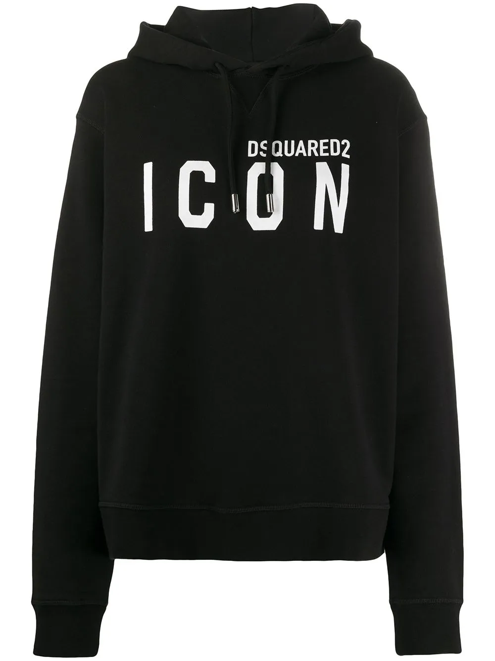 dsquared2 logo hooded sweatshirt