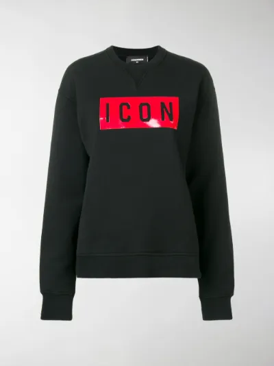 dsquared2 patch sweatshirt