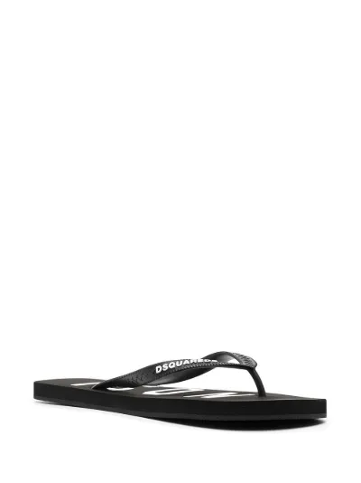 DSQUARED2 Icon print flip flops Eraldo FR