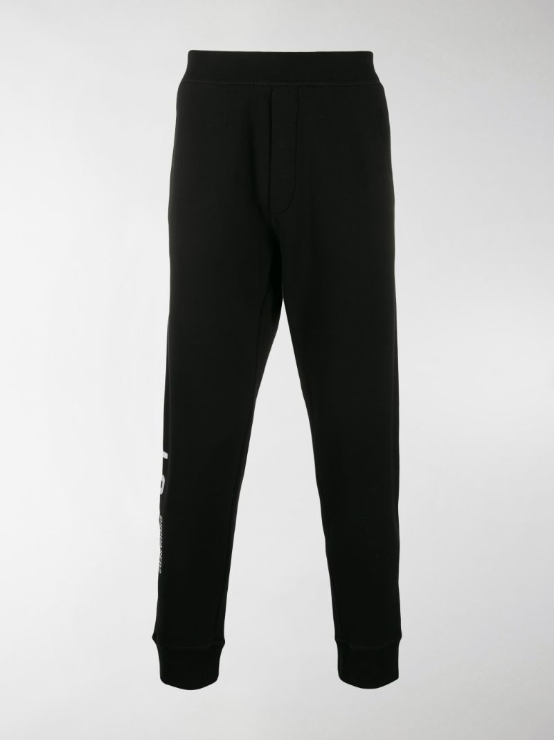 black icon track pants