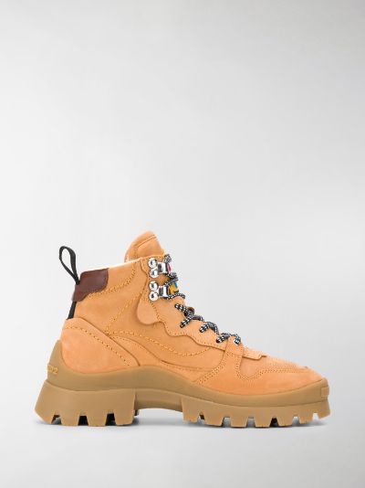 beige hiking boots