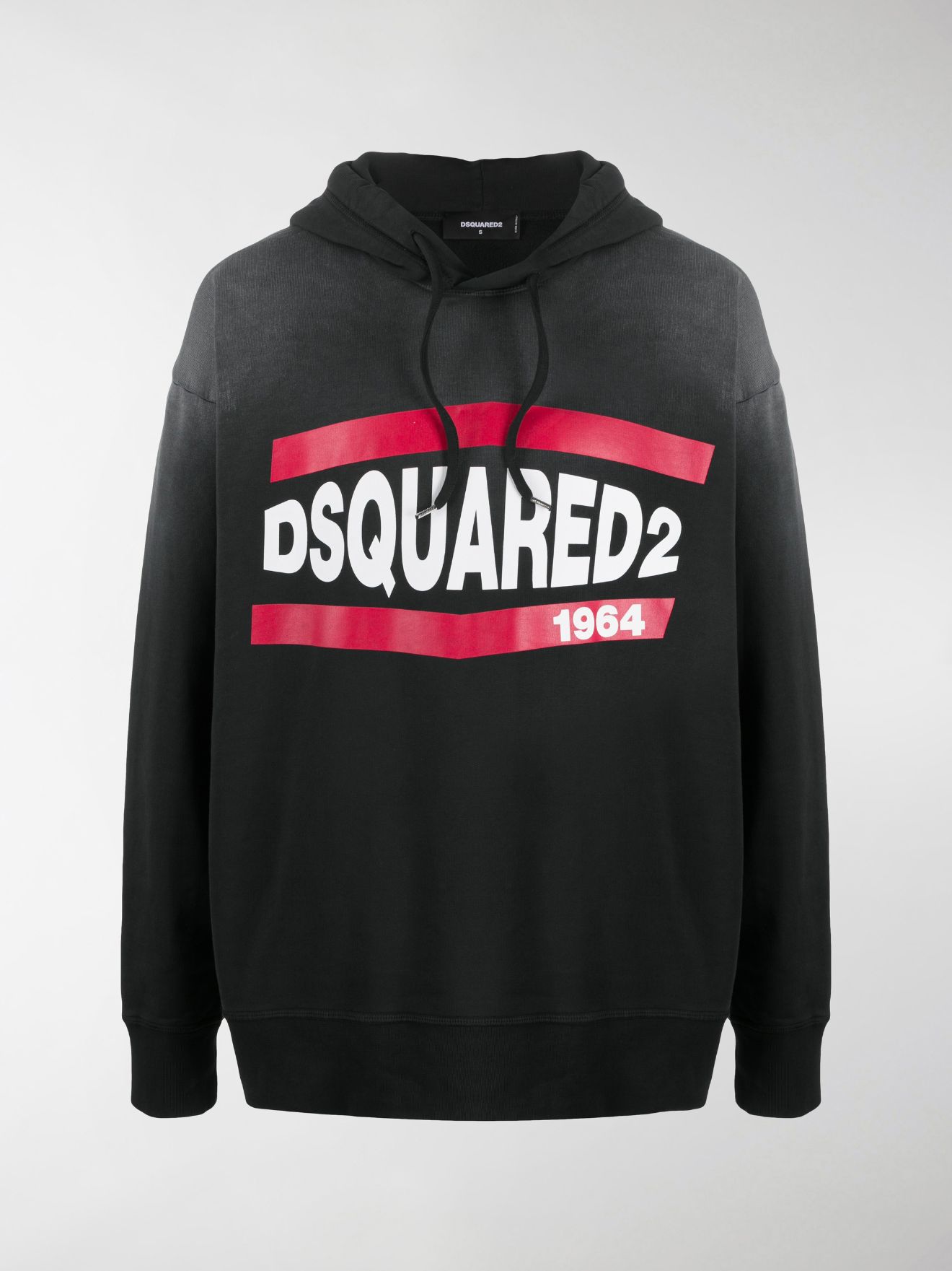 dsquared2 logo hooded sweatshirt