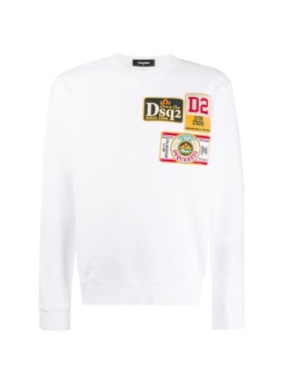 dsquared patch sweatshirt