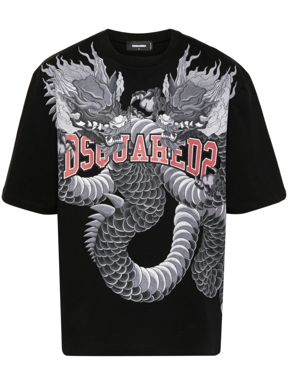 logo-print cotton T-shirt | Dsquared2 