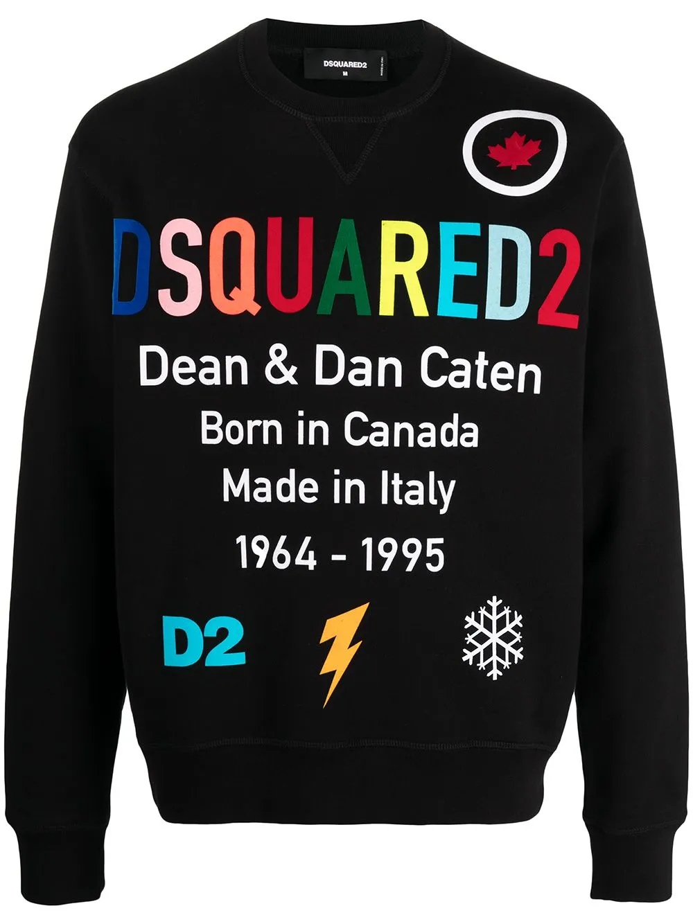 RARE!! Dsquared2 Big Spell Out Big 2024 Artwork Dean And Dan Sweatshirt Made In Italy Jumper Sweater Hoodies Jacket Tshirt