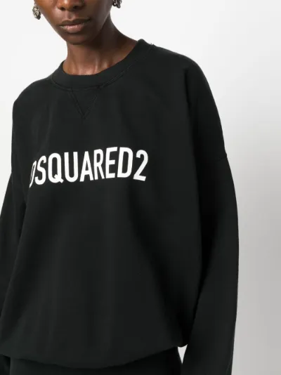 Dsquared2 logo hot sale printed sweatshirt