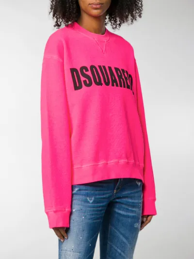 dsquared pink sweatshirt