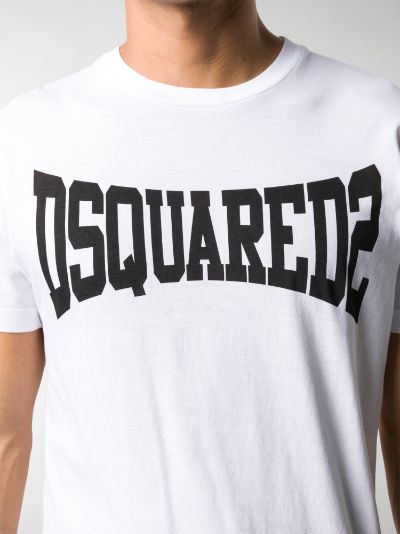 Dsquared2 logo print T-shirt white | MODES