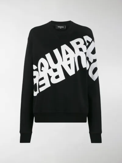 dsquared2 logo printed sweatshirt