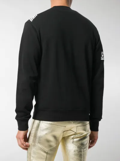 dsquared2 logo tape sweatshirt