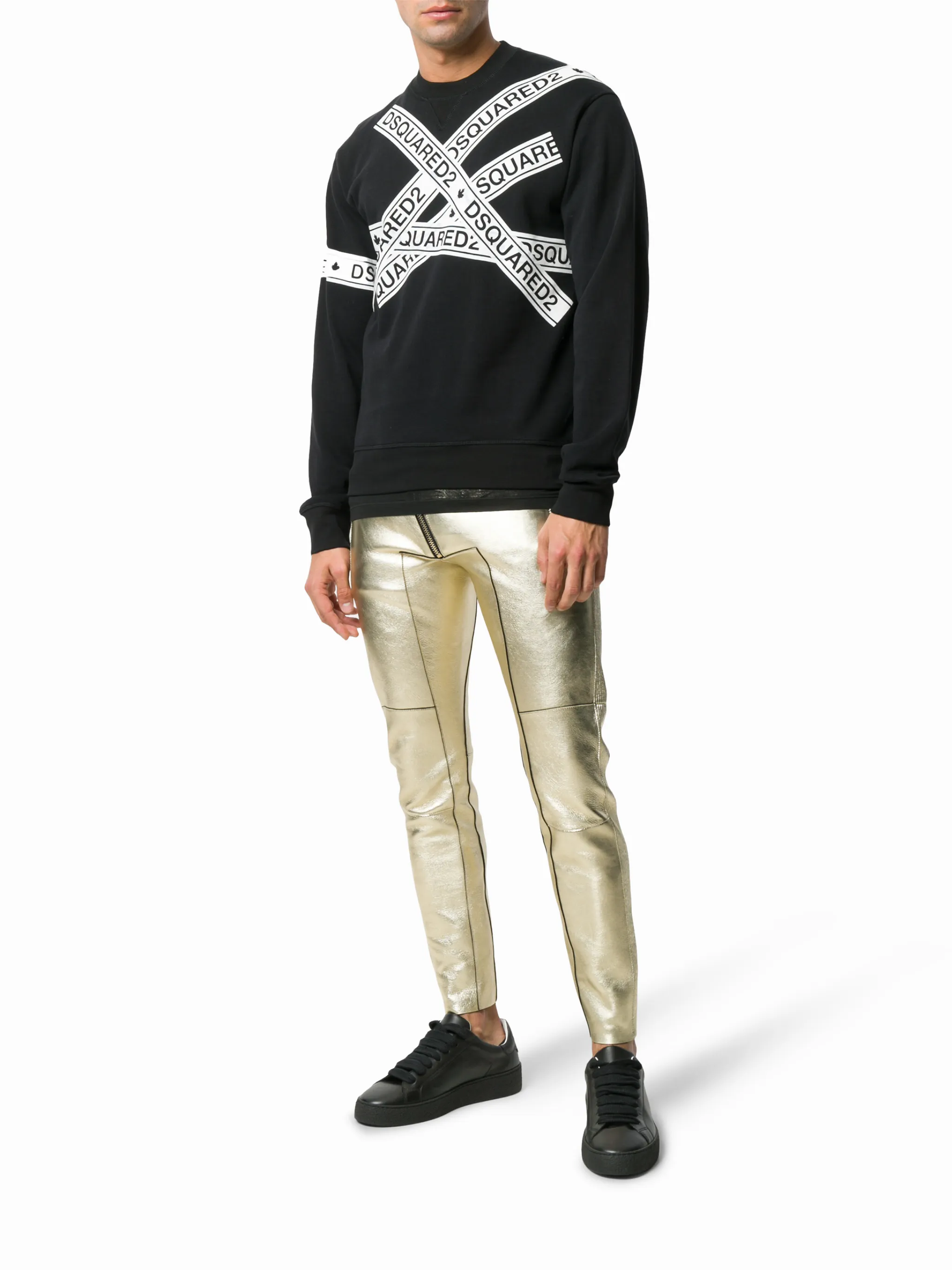 DSQUARED2 logo tape print sweatshirt Eraldo US