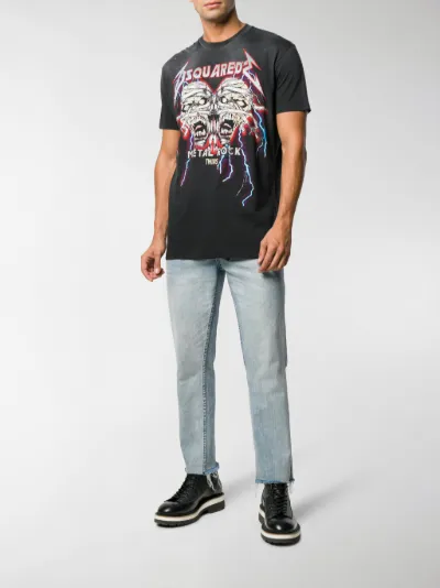 Dsquared2 Metal Rock distressed T-shirt 