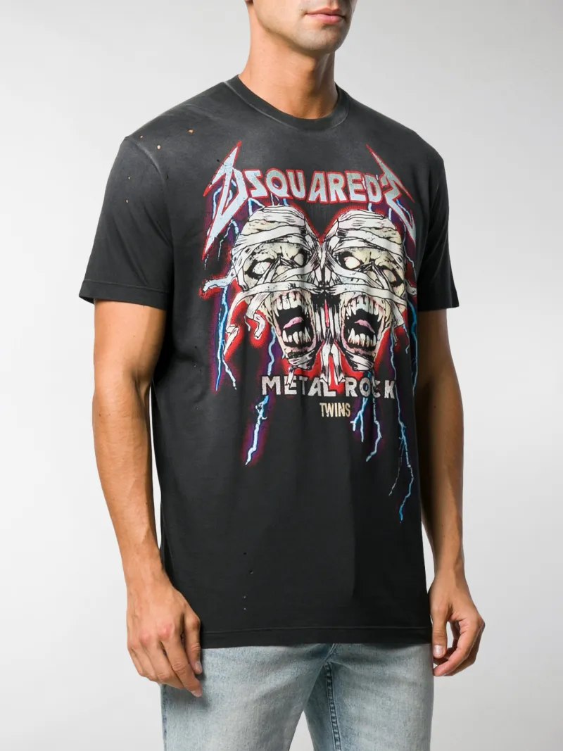 Dsquared2 Metal Rock distressed T-shirt 