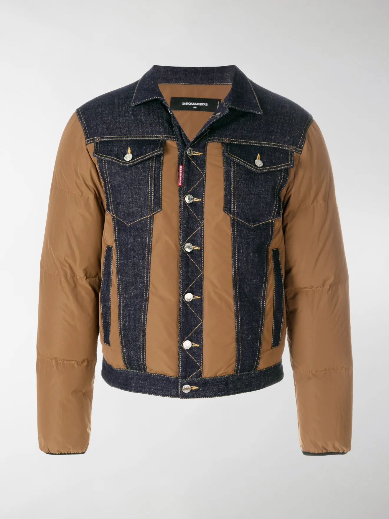 dsquared2 padded denim jacket