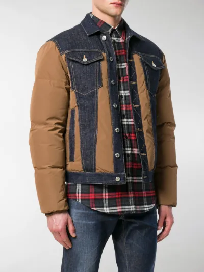 dsquared2 padded denim jacket