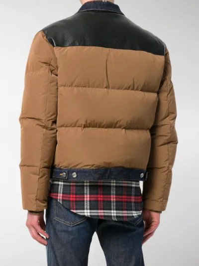 dsquared2 padded denim jacket