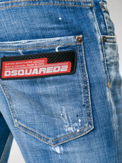 dsquared2 paint splatter jeans