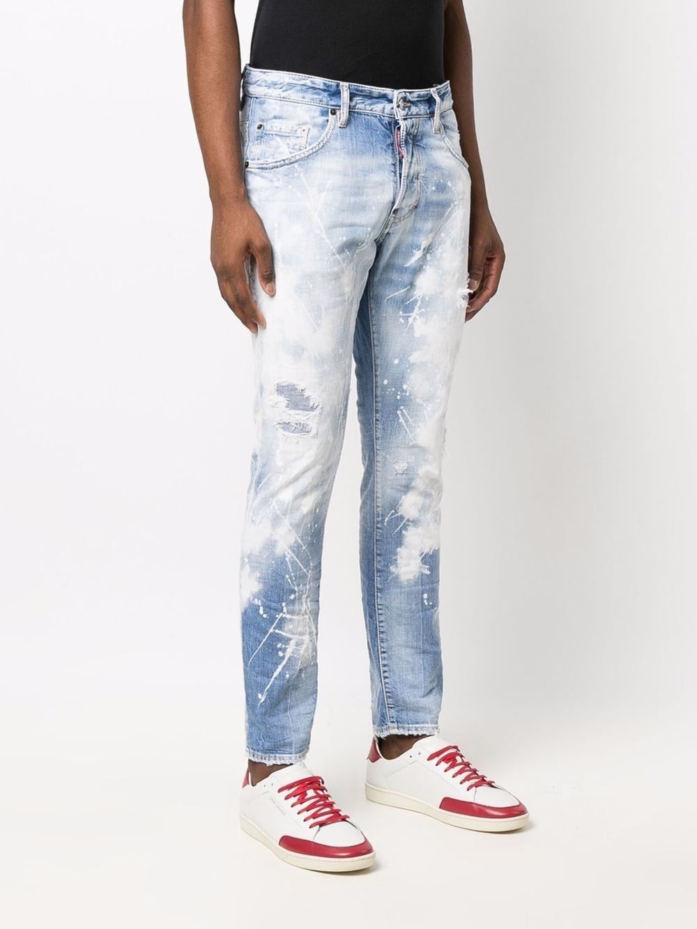 paint splatter-effect skinny jeans | DSQUARED2 | Eraldo.com AU