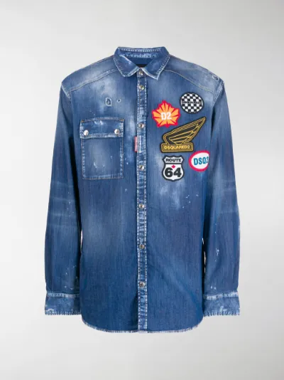 dsquared2 logo jeans