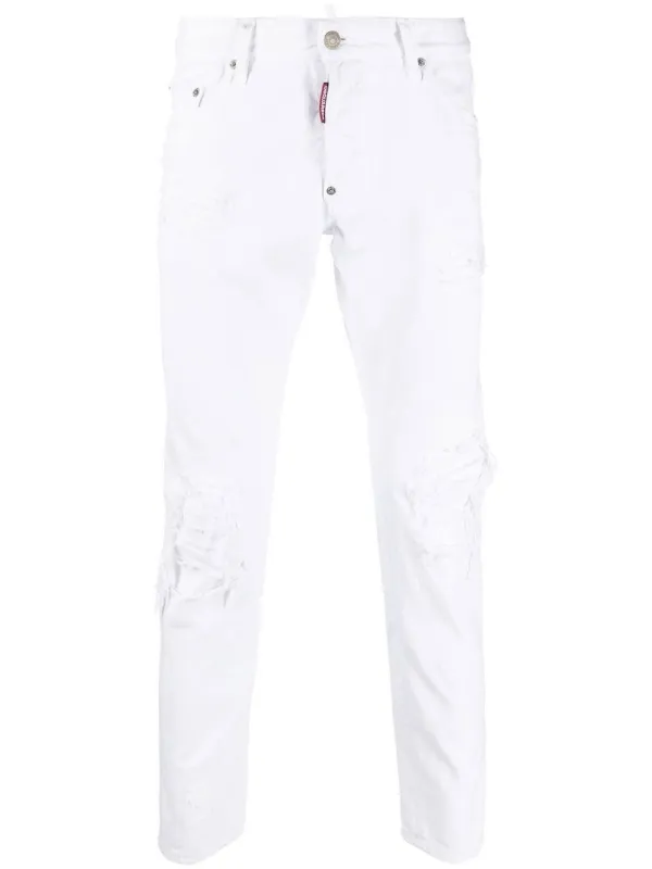 ripped tapered skinnycut jeans DSQUARED2 US