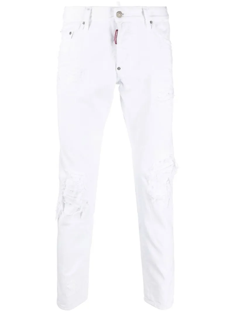 ripped tapered skinnycut jeans DSQUARED2 US