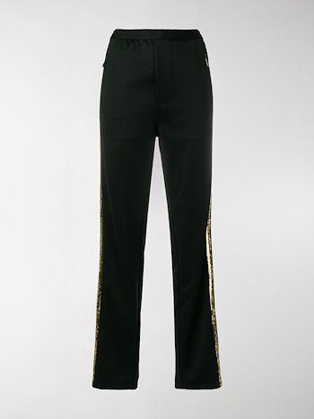 sequin track pants