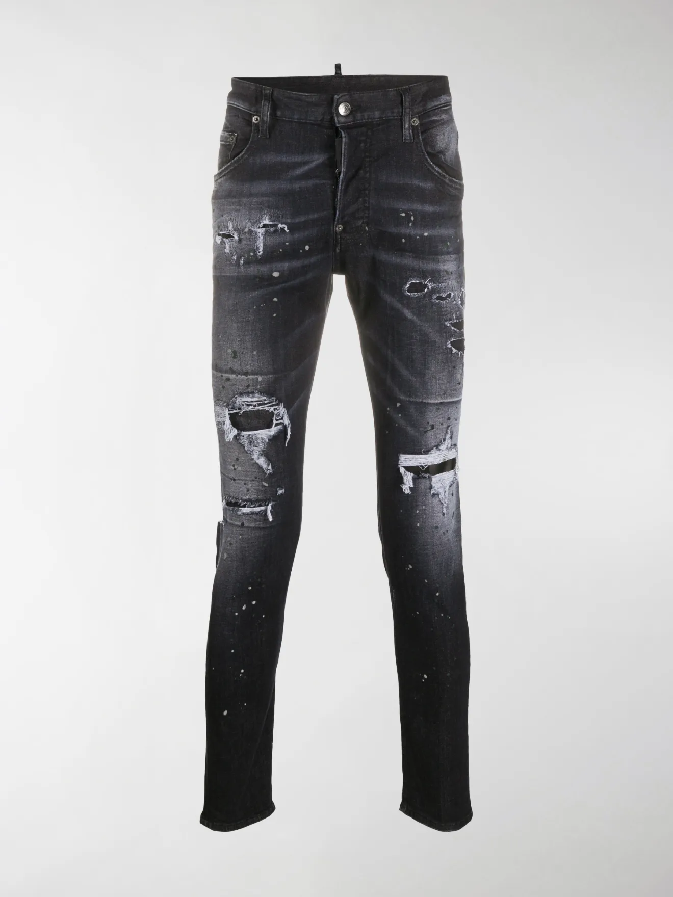 dsquared2 paint splatter jeans black