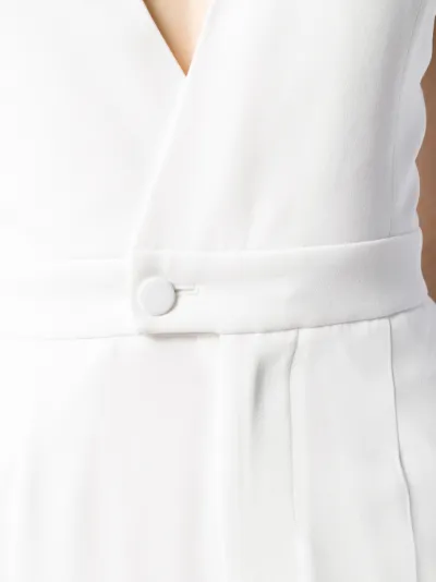 white tailored jumpsuit