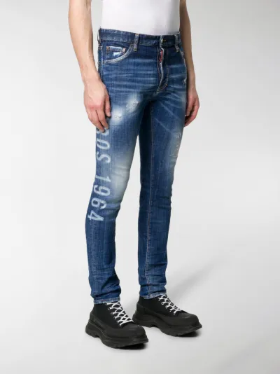 skinny jeans print