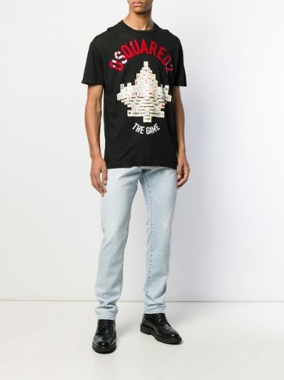 Mens Dsquared2 white Cotton Arcade Games T-Shirt