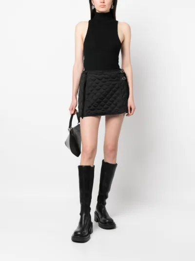 Durazzi Milano quilted wrap style mini skirt Eraldo FR