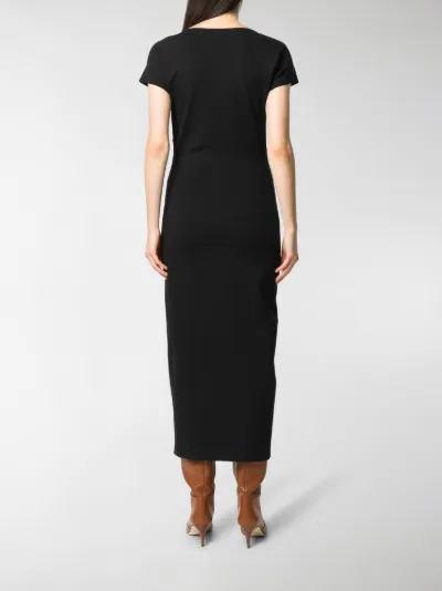 short sleeve midi dress formal
