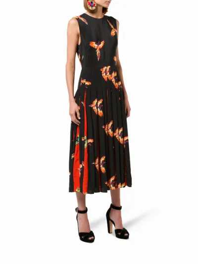 dvf bird dress