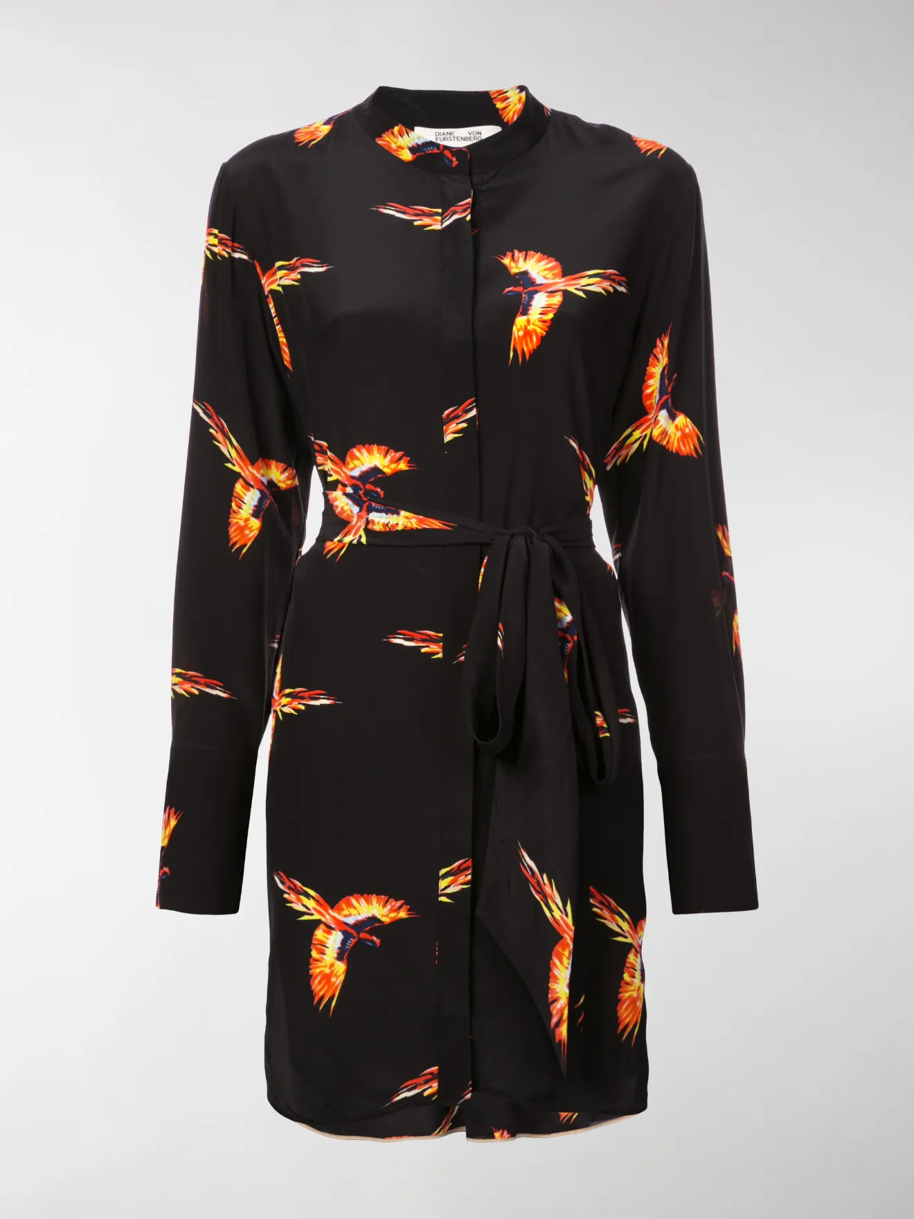 dvf bird dress