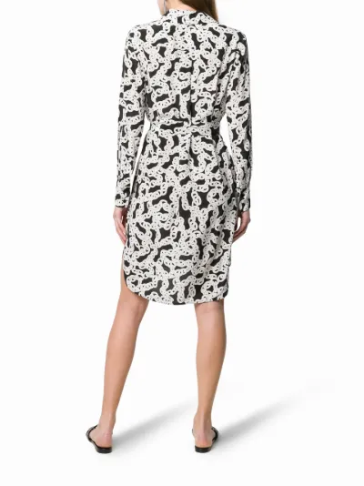 Dvf chain print outlet dress