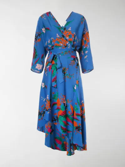 dvf eloise asymmetric dress