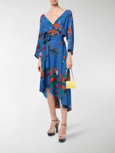 dvf eloise asymmetric dress