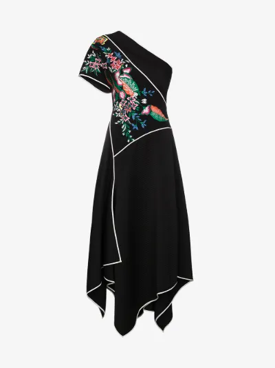dvf embroidered dress