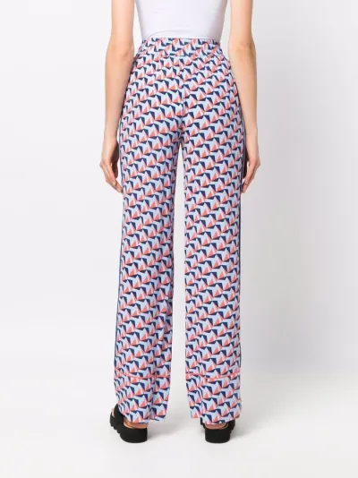 wide-leg geometric trousers | DVF Diane 