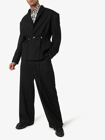 Eckhaus Latta Sway Wide Leg Trousers Browns