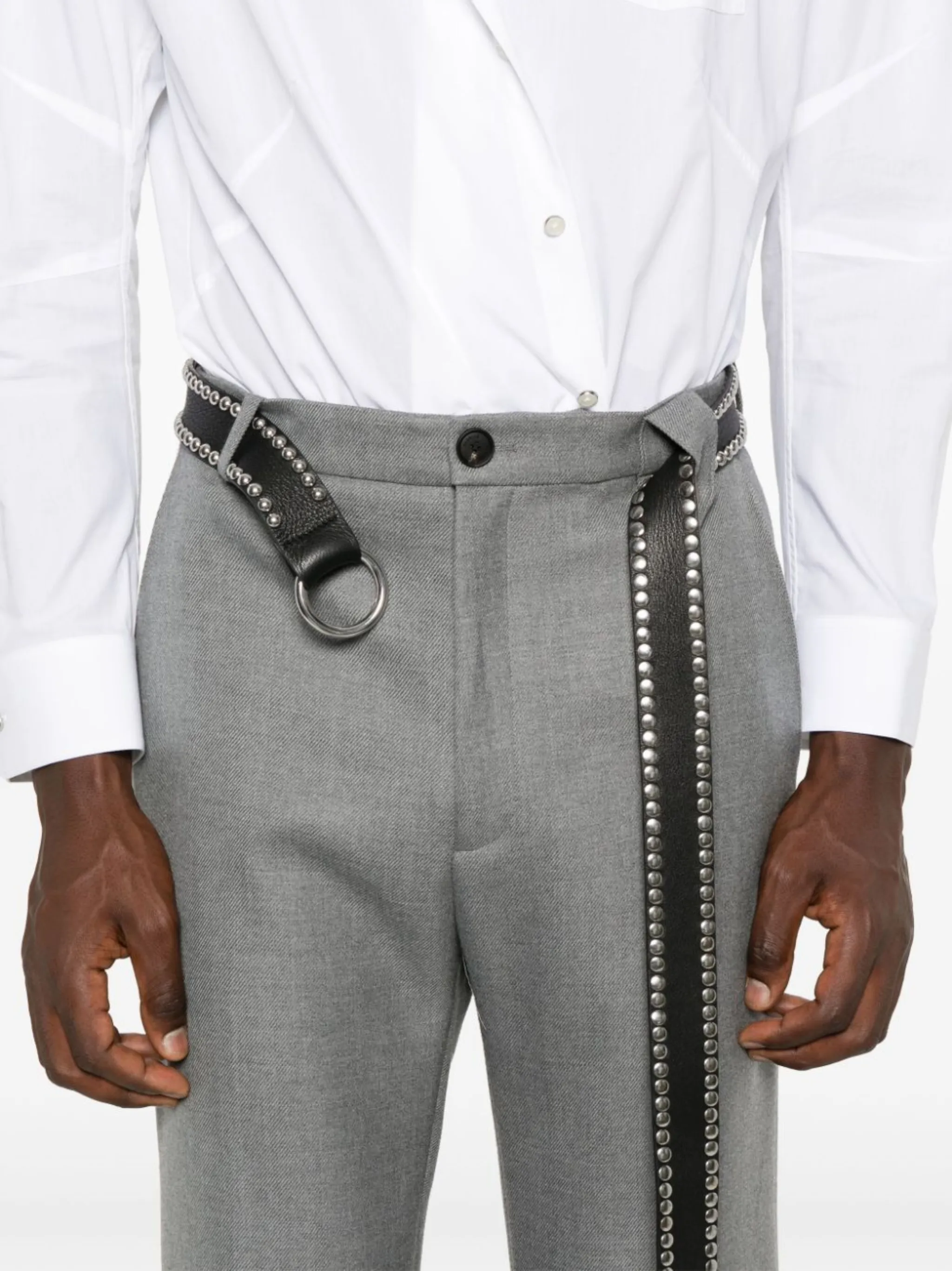 EGONLAB24AW Samy Pant Grey Woolスラックス フレア 【公式通販】